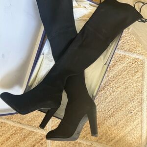 Stuart Weitzman Highland Boots Black Size 8.5